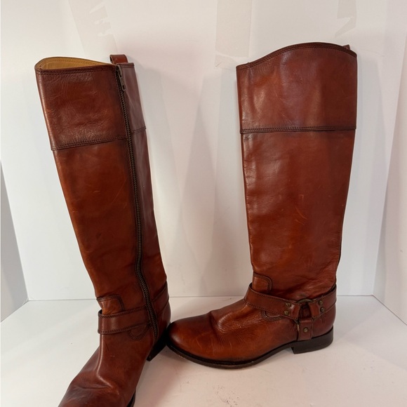 Frye Melissa Harness Riding Boots 7 - Picture 2 of 14